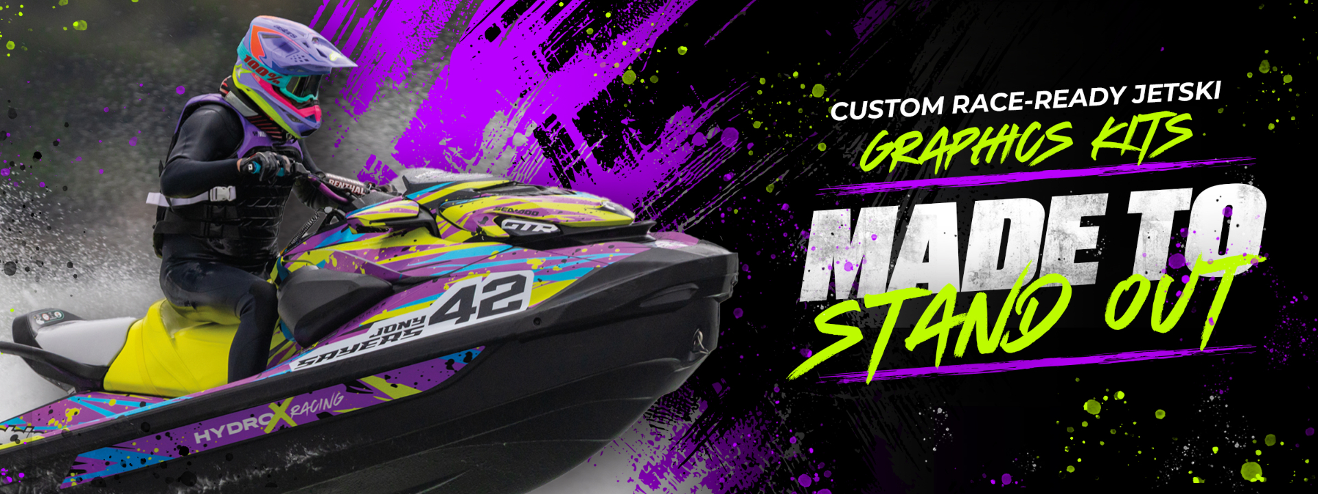 Custom race-ready jetski graphics kits by S3R Designs — made to stand out