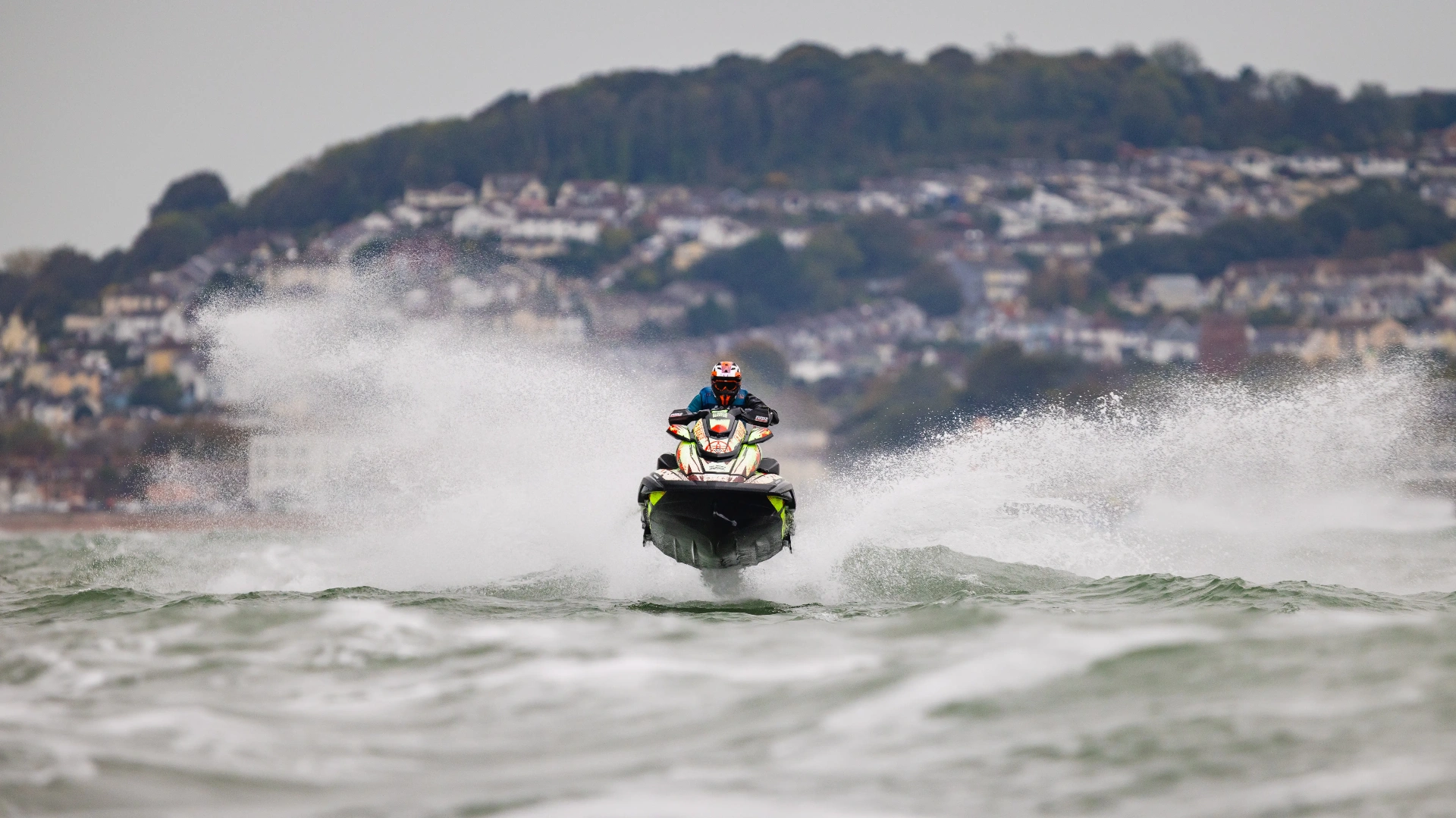 Race sticker kit jetski cutting through swell — Torquay race sticker kit by S3R Designs